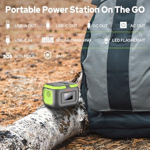 Portable Power Station for Camping and Emergency Backup Charging Devices