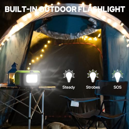 Portable Power Station for Camping and Emergency Backup Charging Devices