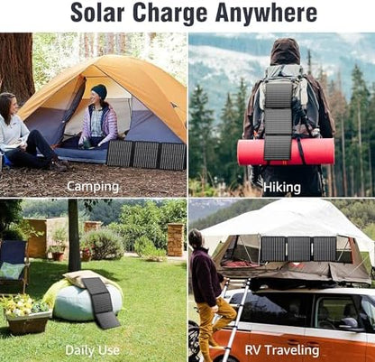 Portable Power Station for Camping and Emergency Backup Charging Devices