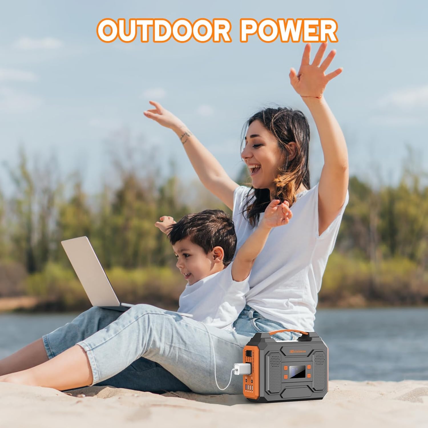 Portable Power Station Generator for Camping and Emergency Backup Use