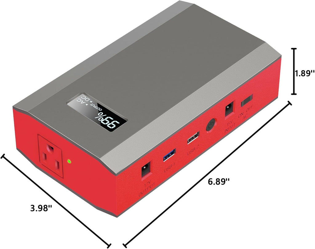 24000mAh Portable Power Station with AC Outlet for Camping and Emergency Use