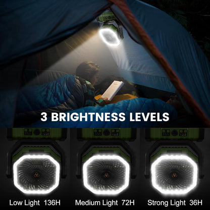 Portable Rechargeable Fan for Home, Office, and Camping