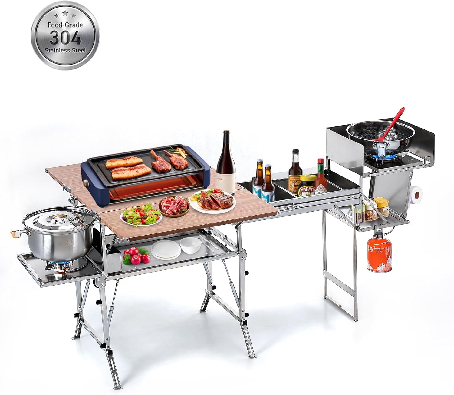Portable Outdoor Folding Camping Stove Table