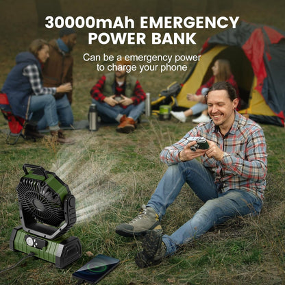 Portable Rechargeable Fan for Home, Office, and Camping