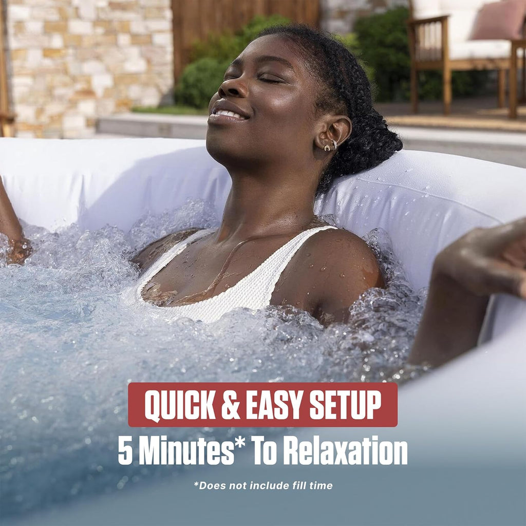 Portable Inflatable Hot Tub Spa for Backyard and Outdoor Relaxation