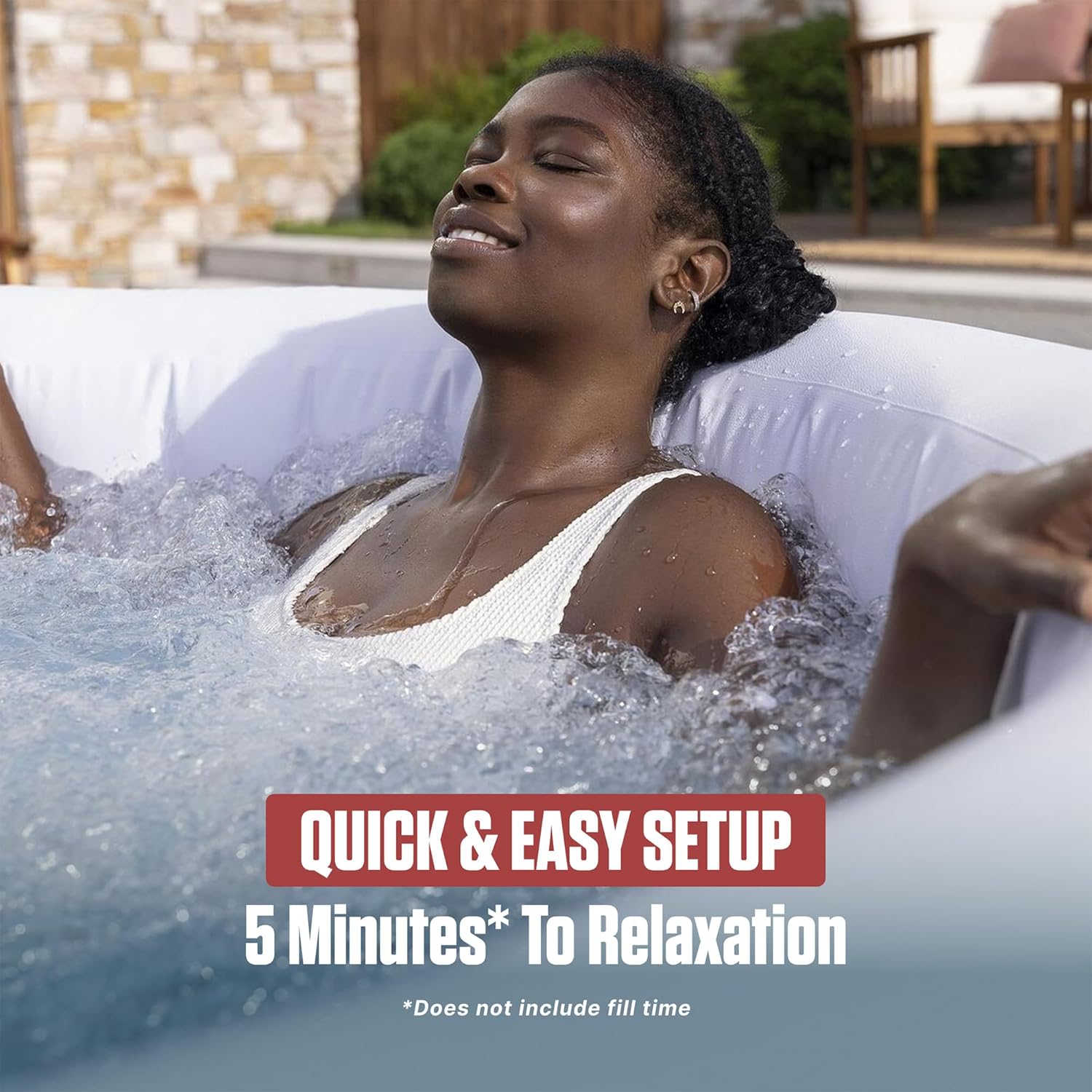 Portable Inflatable Hot Tub Spa for Backyard and Outdoor Relaxation
