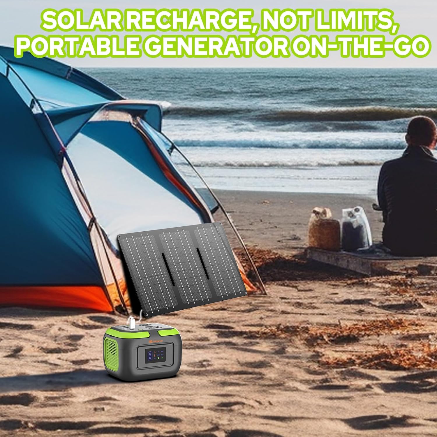 Portable Power Station for Camping and Emergency Backup Charging Devices