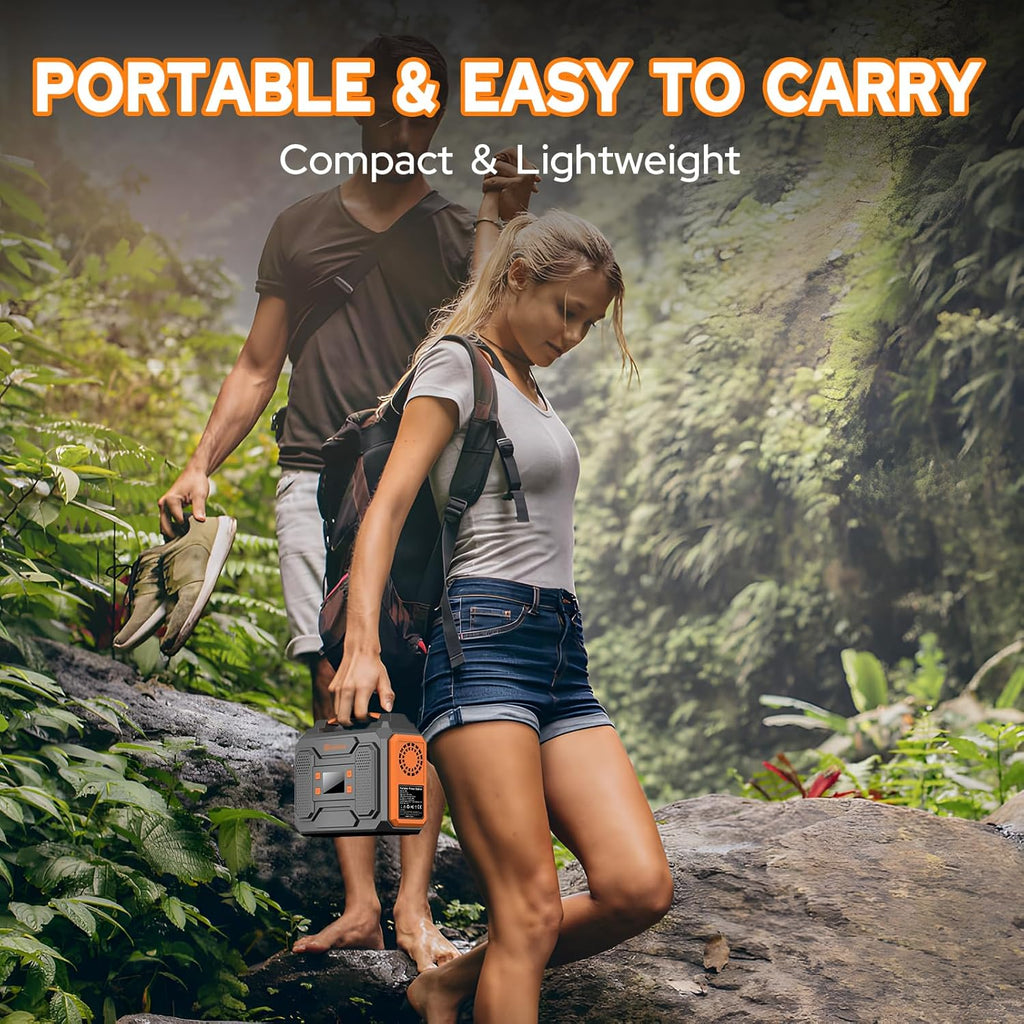 Portable Power Station Generator for Camping and Emergency Backup Use