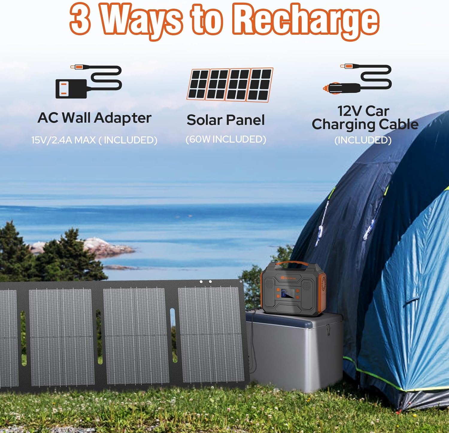 Emergency Backup Portable Power Supply for Home and Camping
