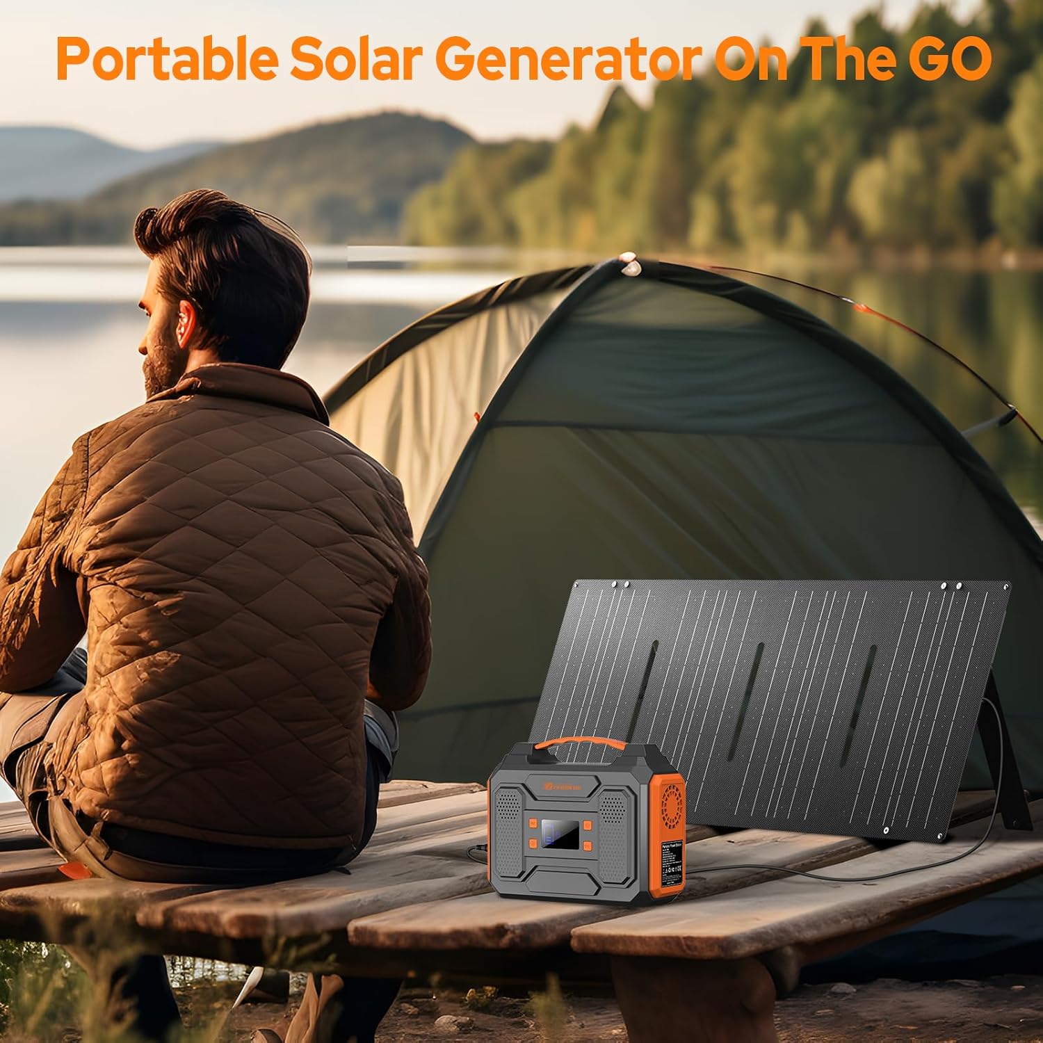 Portable Power Station Generator for Camping and Emergency Backup Use