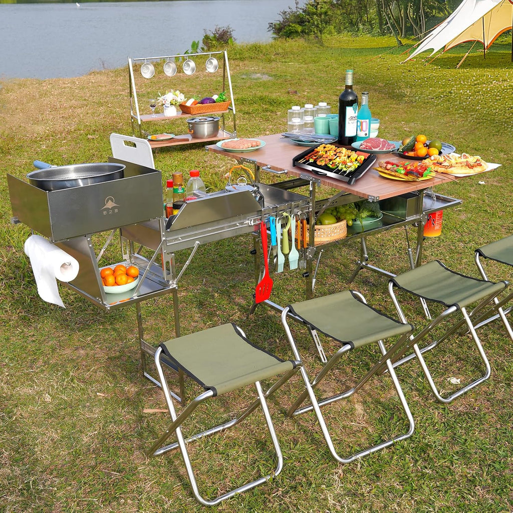Portable Outdoor Folding Camping Stove Table